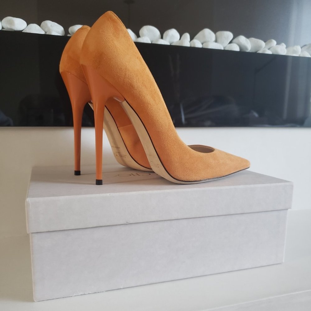 Jimmy Choo Pointy Toe Suede Pumps